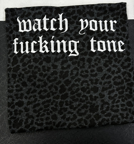 Xl Watch your tone leopard READY TO SHIP
