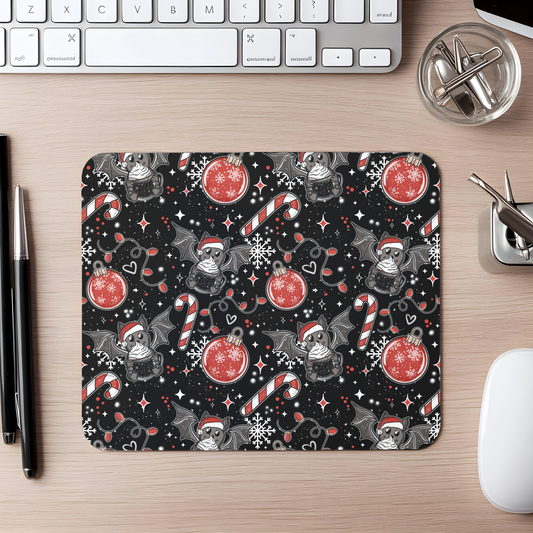 batty christmas mouse pad