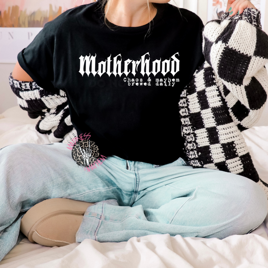 Motherhood Chaos & Mayhem Shirt (finished product)