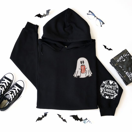 Coke ghost Embroidered Hoodie