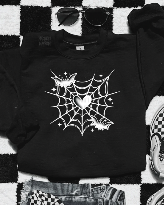 Heart web sweatshirt