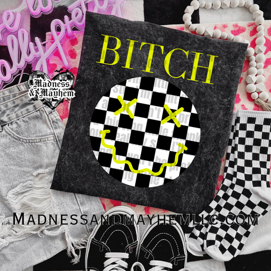 Yellow bitch mineral wash tee