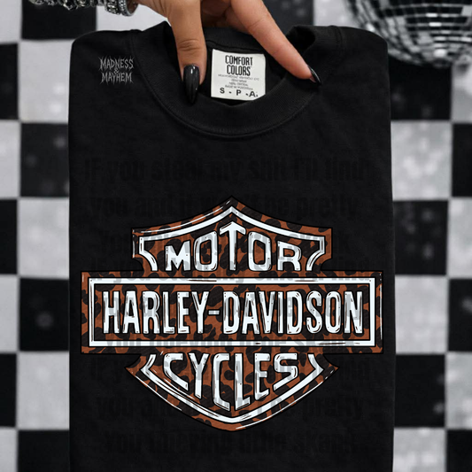 Leopard Harley tshirt