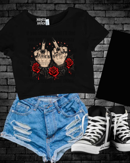 Fuck you Cropped Tee