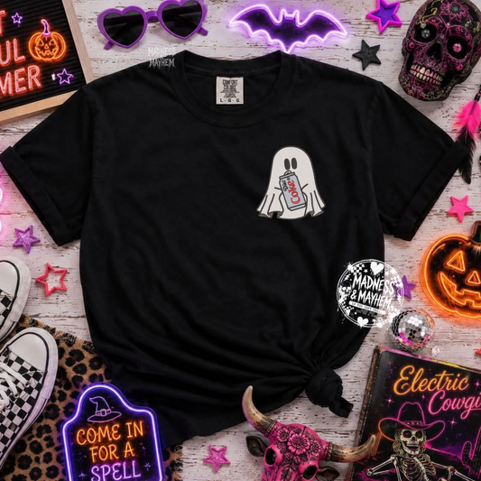 Diet Coke ghost embroidered tshirt