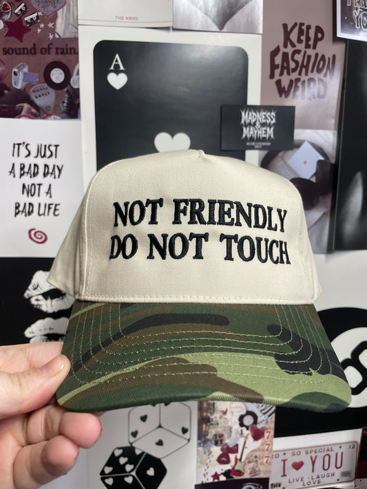 Camo not friendly hat READY TO SHIP
