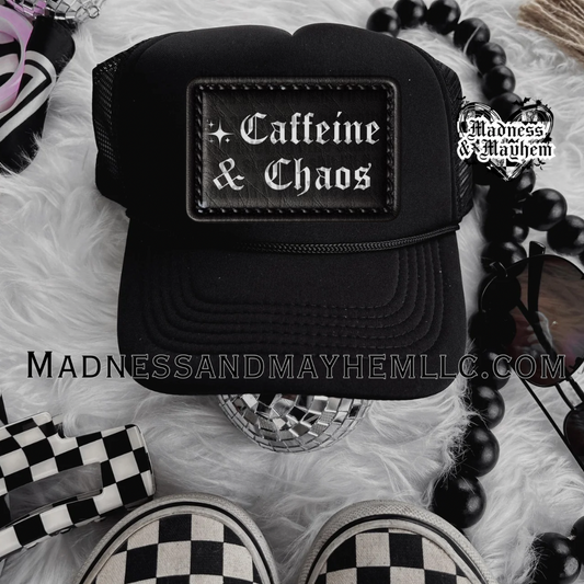 Caffeine & chaos Trucker Hat