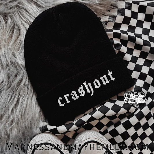 Crashout embroidered beanie