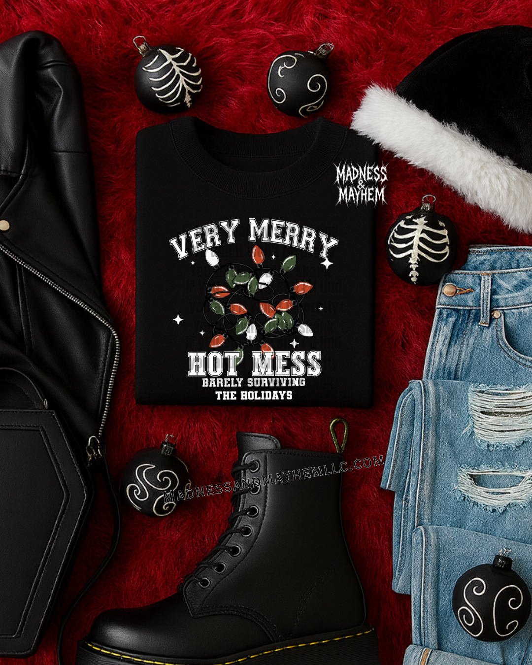 very merry hot mess tshirt