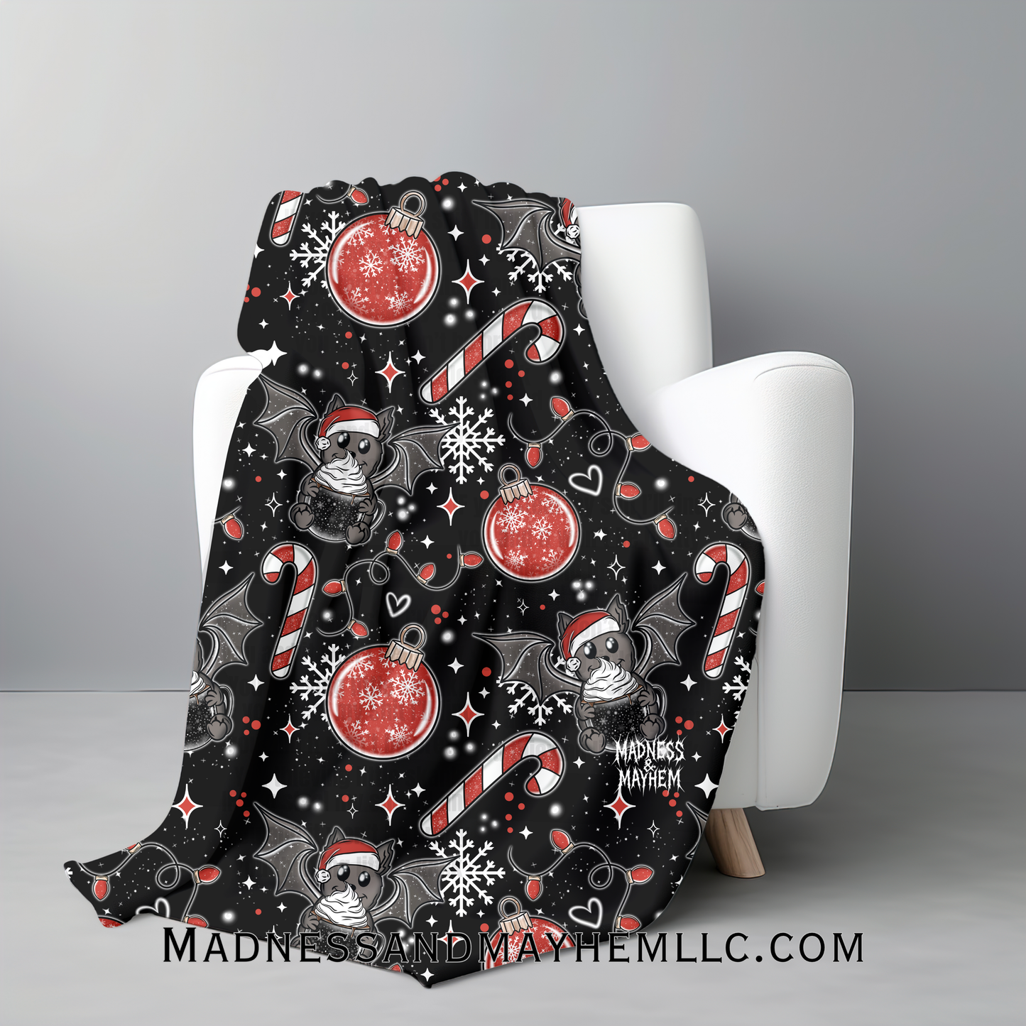 Batty christmas blanket
