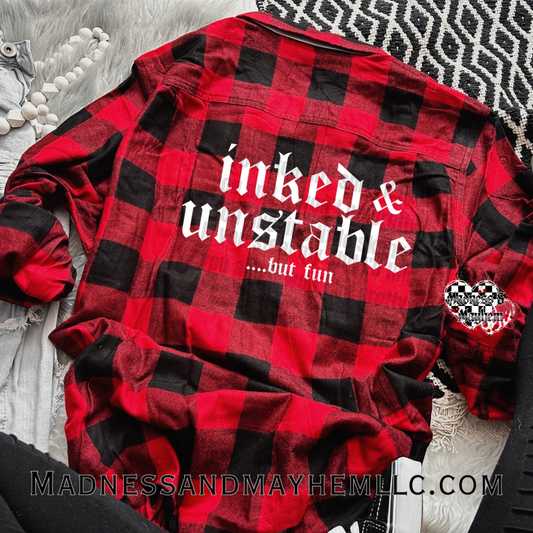 Inked & unstable Flannel