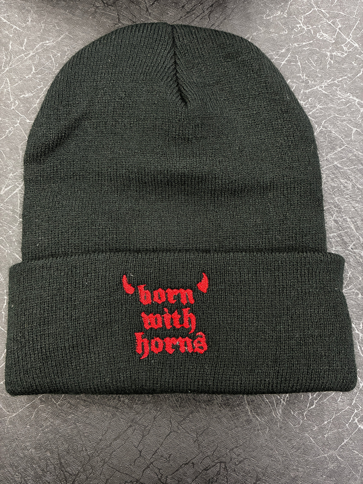 Born with horns beanie READY TO SHIP