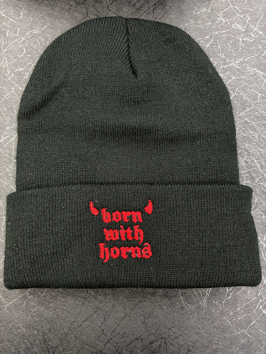 Born with horns beanie READY TO SHIP
