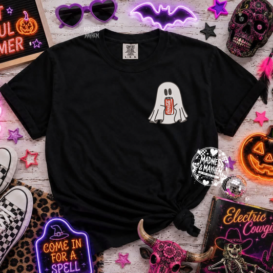 Coke ghost embroidered tshirt