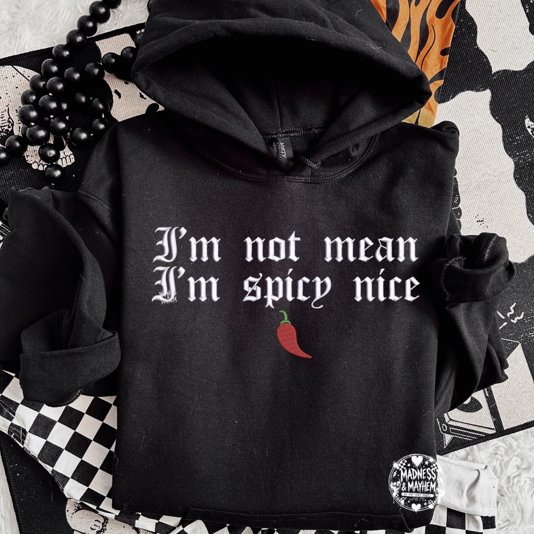 Spicy nice Embroidered Hoodie