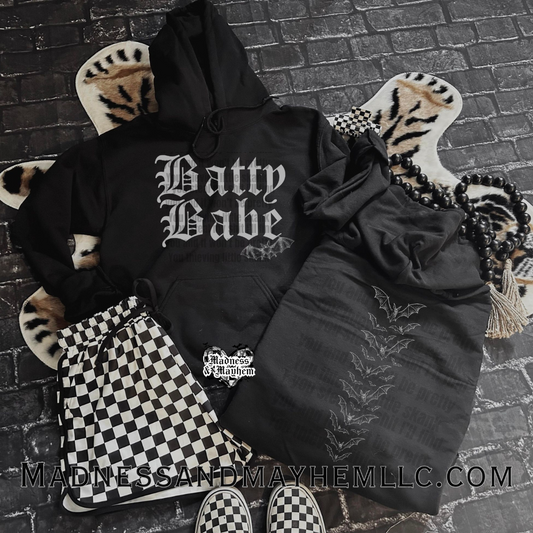 Batty Babe Front/Back hoodie