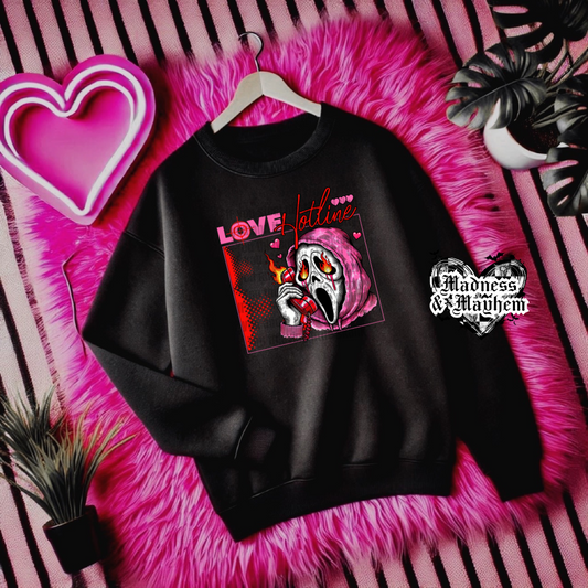 Love Hotline Sweatshirt (finished product)