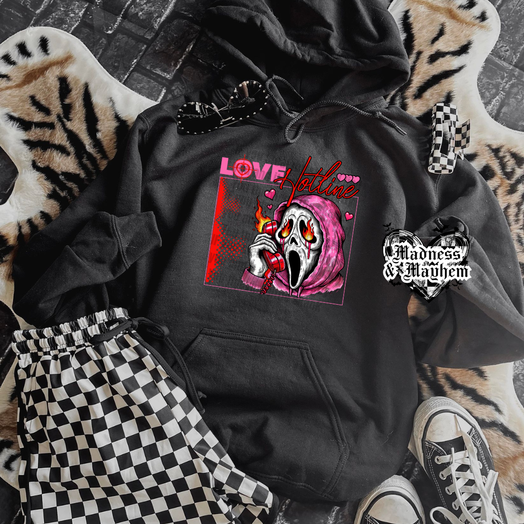 Love Hotline hoodie (finished product)