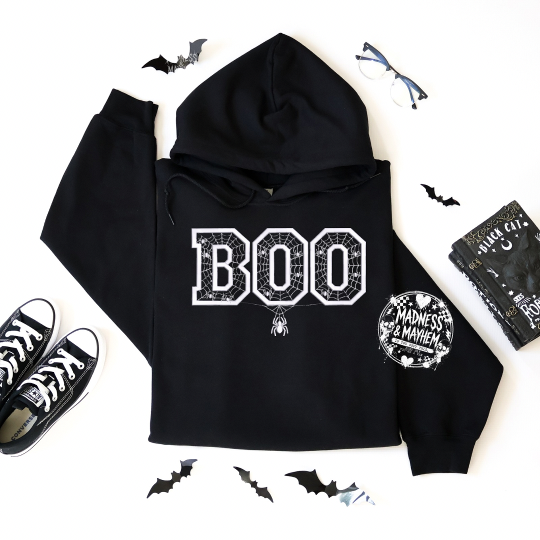 Boo Embroidered Hoodie