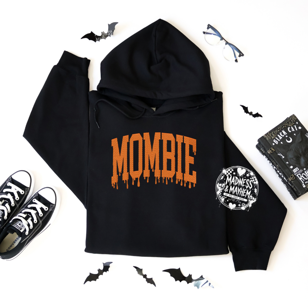 Mombie Embroidered Hoodie