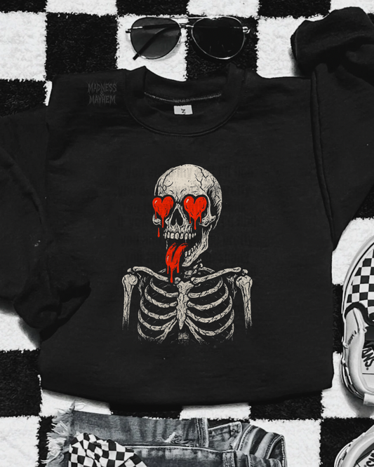 Lover skeleton sweatshirt