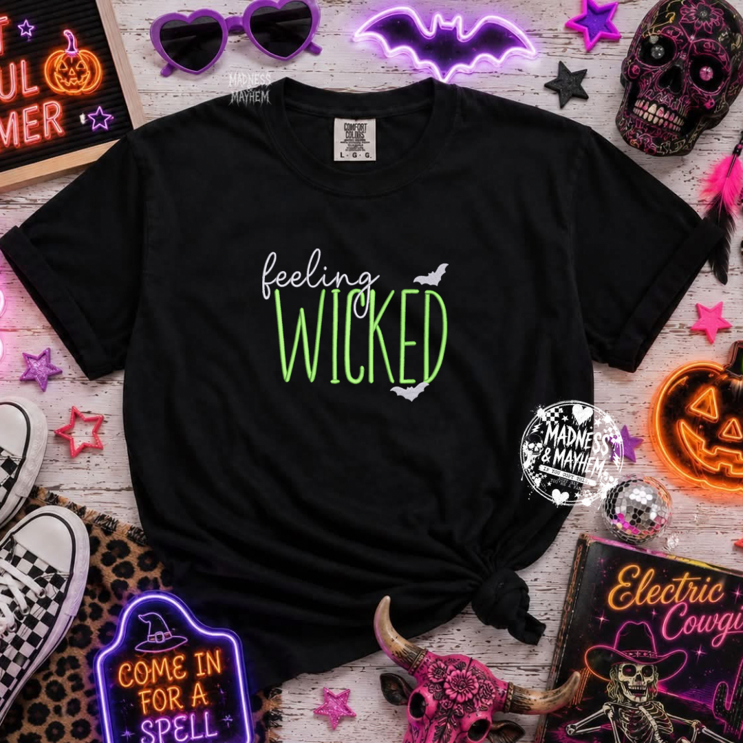 Feeling wicked embroidered tshirt