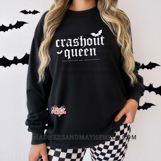 Crashout queen long sleeve tee