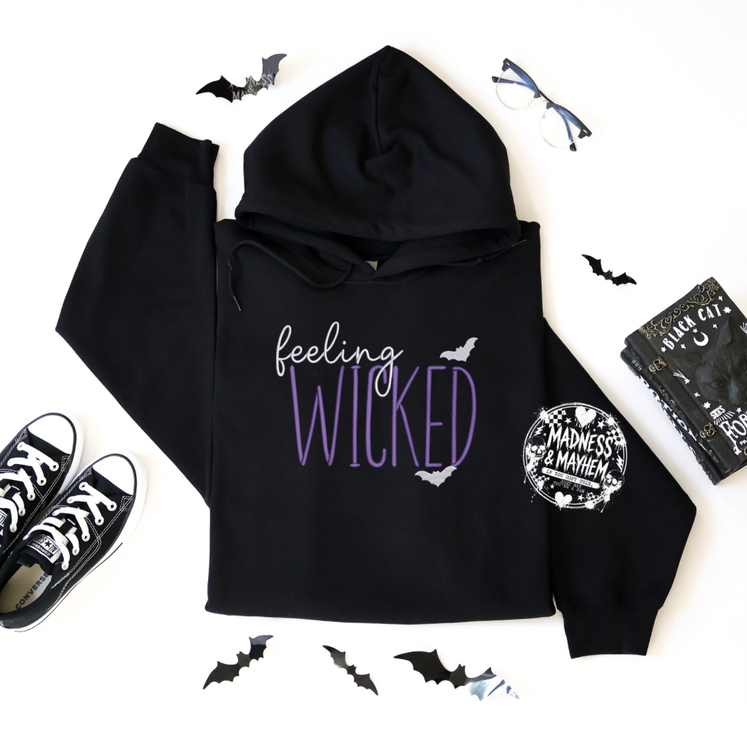 Feeling wicked Embroidered Hoodie