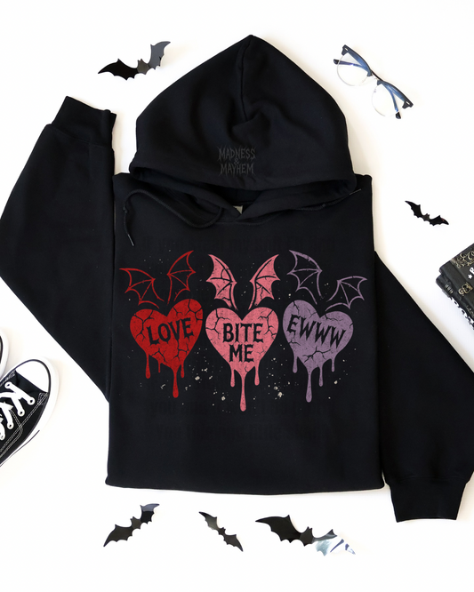Bat hearts hoodie