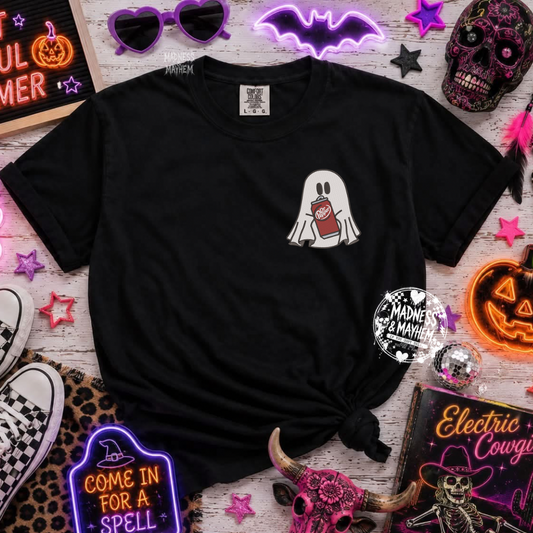 Dr Pepper ghost embroidered tshirt