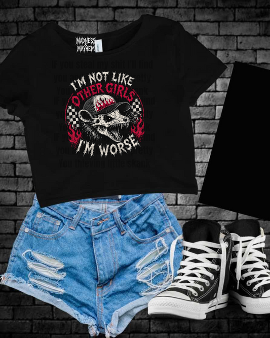 Not like other girls Cropped Tee