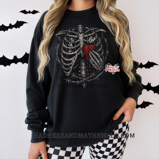 Bleeding heart long sleeve tee