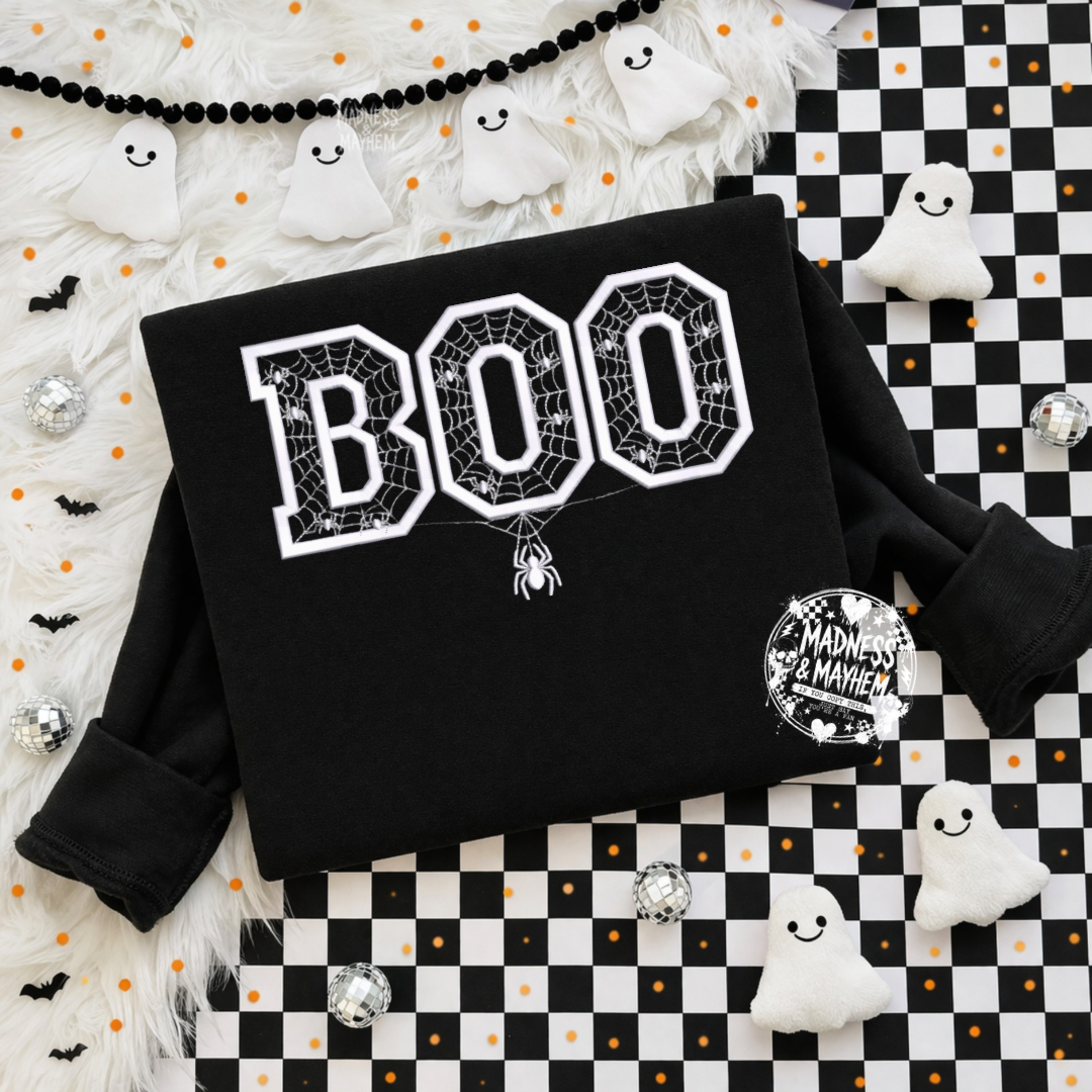 Boo embroidered sweatshirt