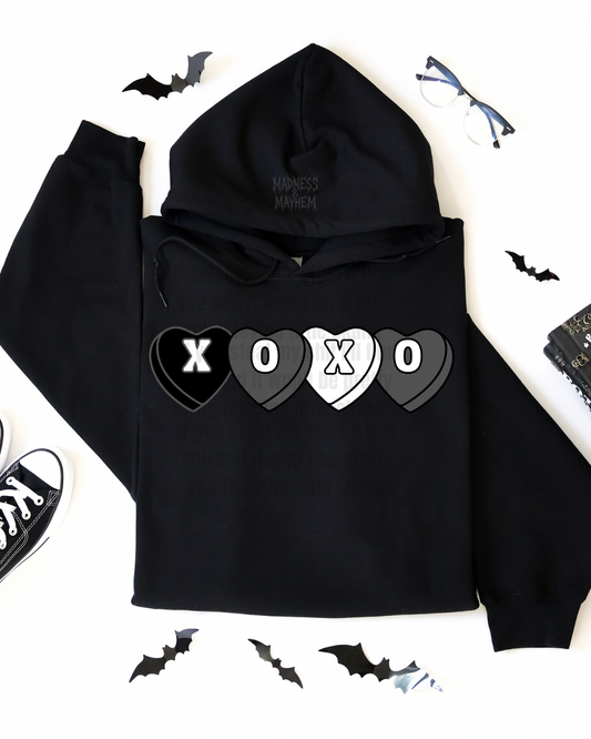 XOXO candy hearts hoodie