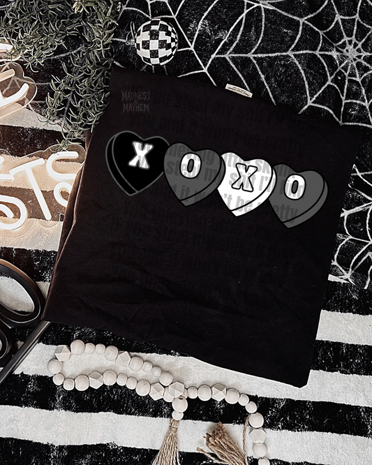 Xoxo candy hearts shirt
