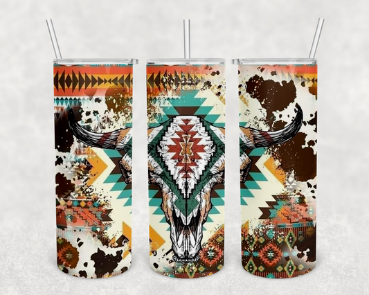 Aztec Bull 20z Tumbler Wrap (sublimation transfer)