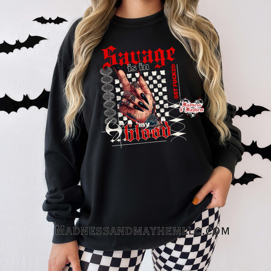 Savage exclusive long sleeve tee