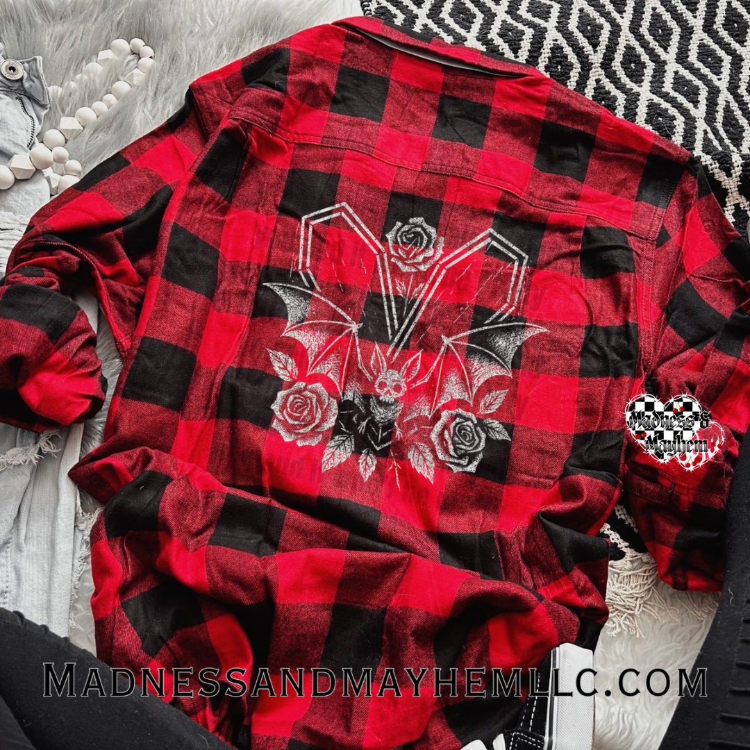 Bat coffin Flannel