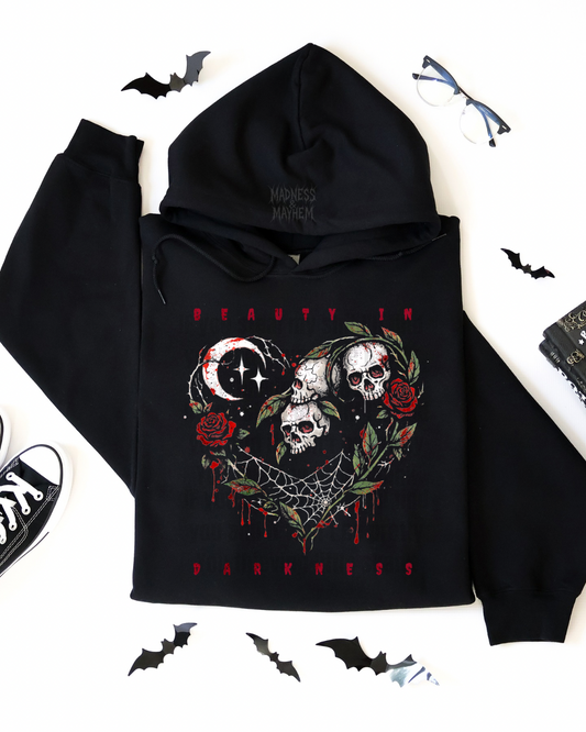 Beauty in darkness hoodie