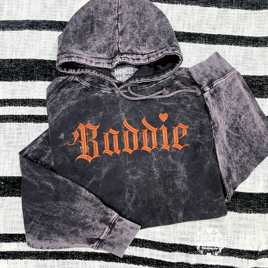 Baddie mineral wash Hoodie