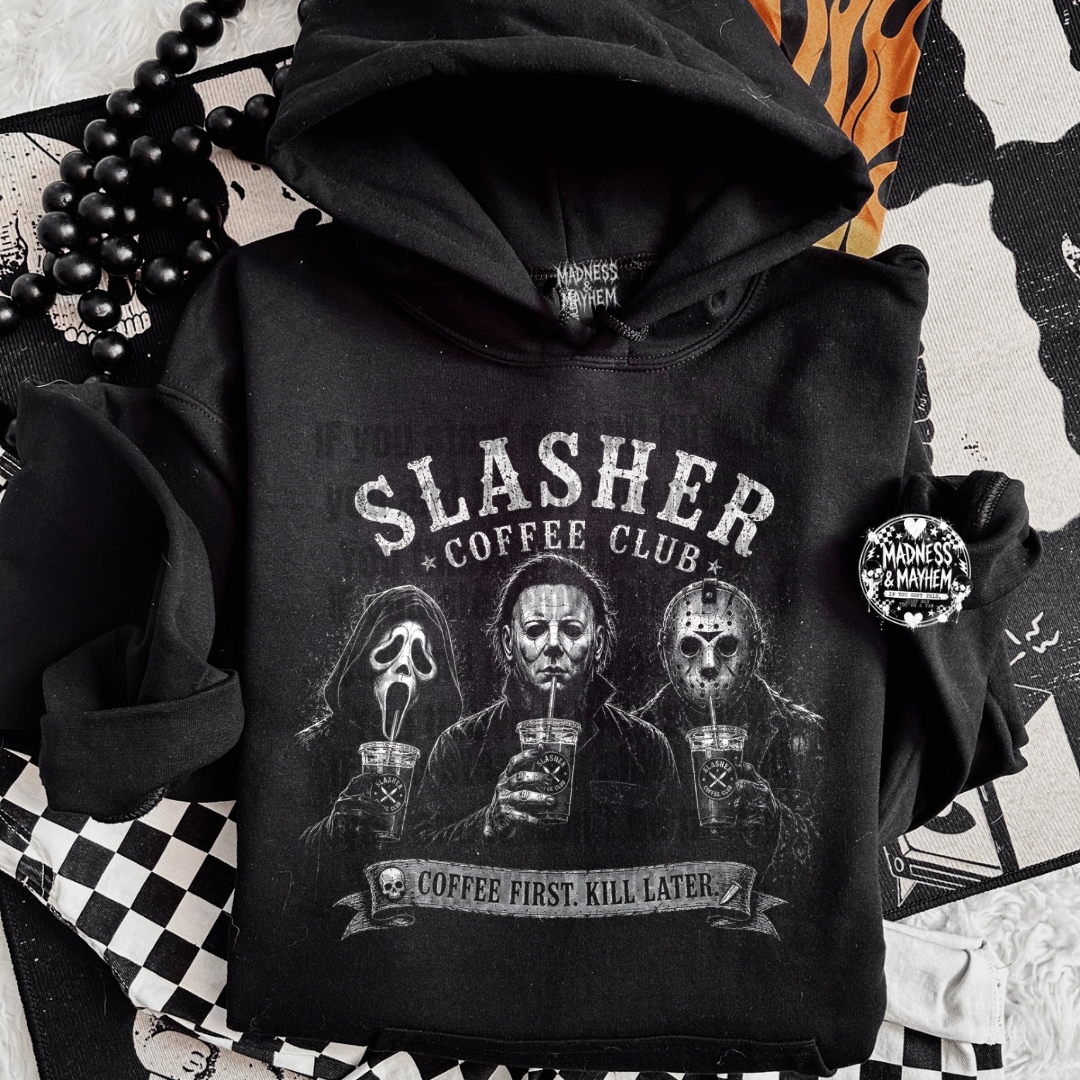 Slasher coffee hoodie