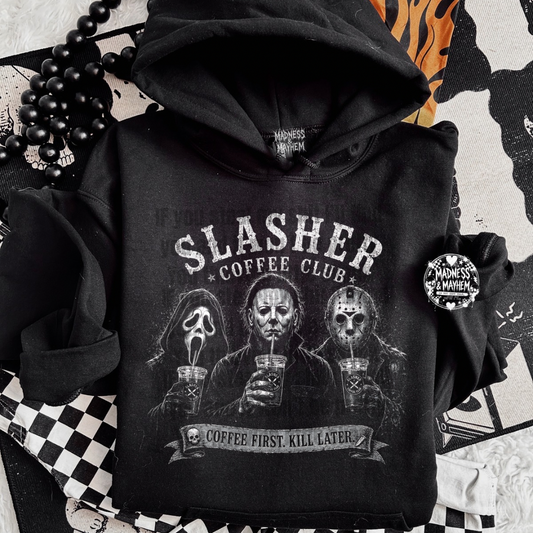 Slasher coffee hoodie