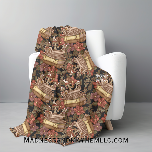 Cottagecore book blanket