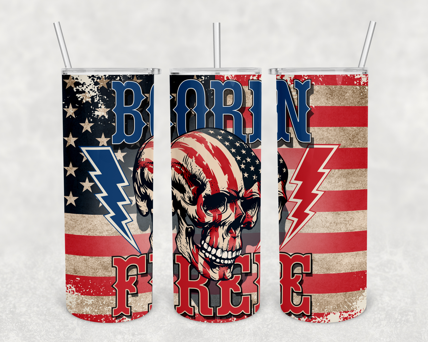 Born Free 20z Tumbler Wrap (sublimation transfer)