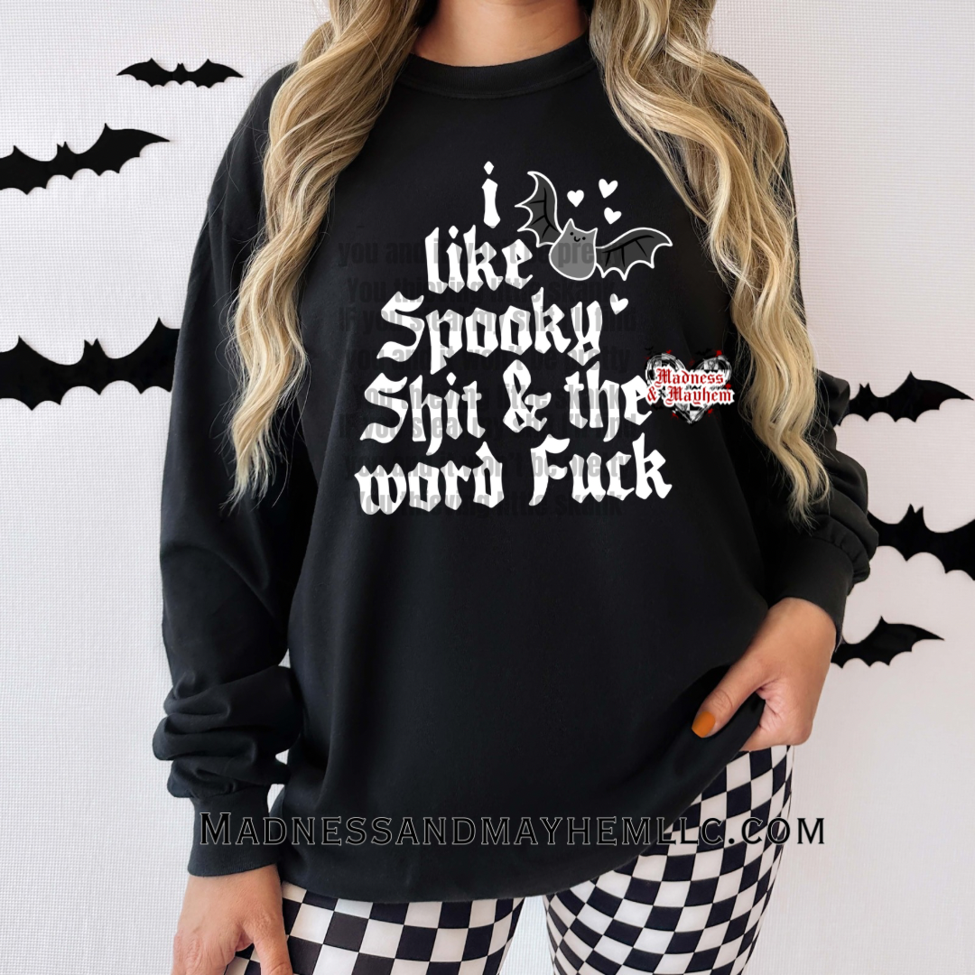 Spooky Shit Halloween long sleeve tee
