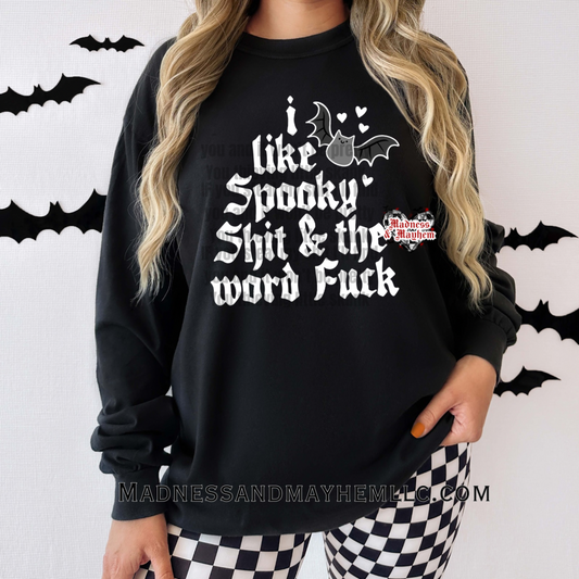 Spooky Shit Halloween long sleeve tee