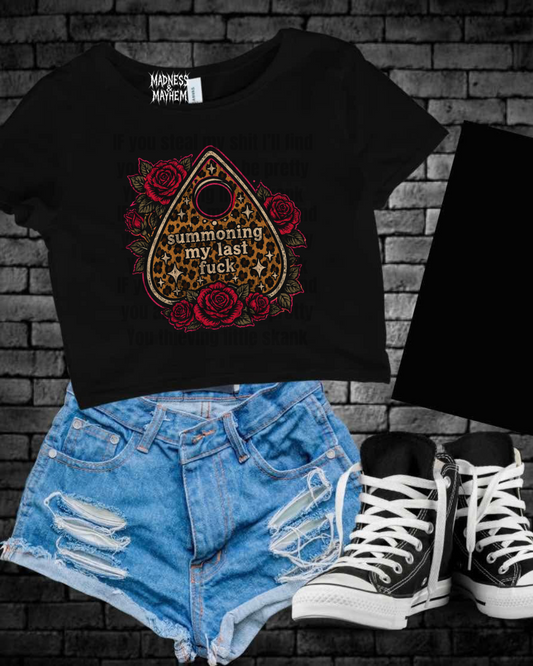 Leopard last fuck Cropped Tee