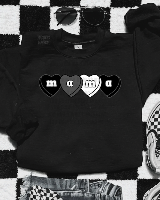 Mama candy hearts sweatshirt