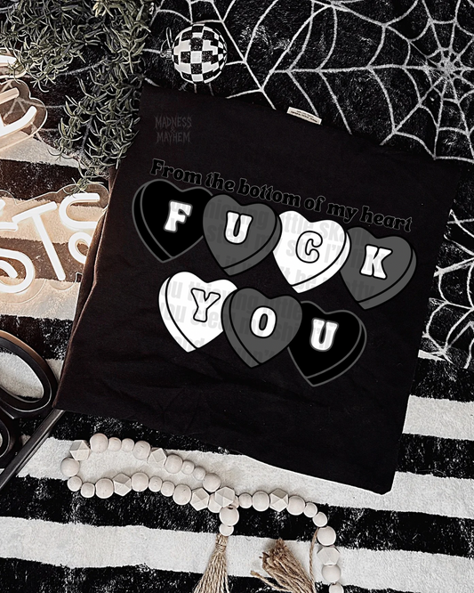 Fuck you candy hearts shirt