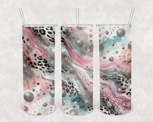 Cheetah Bubble 20z Tumbler Wrap (sublimation transfer)